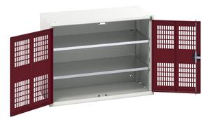 16926760.** verso ventilated door cupboard with 2 shelves. WxDxH: 1050x550x800mm. RAL 7035/5010 or selected